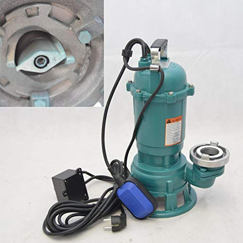 Fäkalienpumpe Tauchpumpe Schmutzwasserpumpe 1100W - 21000l/h mit Zerkleinerer + 2 Storzkupplung