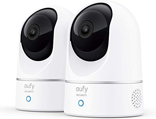 eufy Security Indoor Cam E220 2-Cam Kit, 2K Indoor Camera with Pan and Tilt