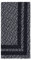 Armani Exchange 252587 Sciarpa, Logo Nero, Taglia Unica Donna