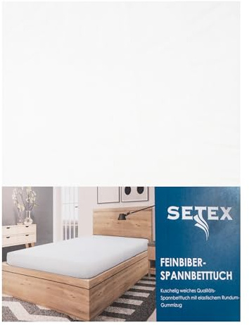 Traumschloss Spannbetttuch »Biber« 100% Baumwolle | Feinbiber-Ausführung für extra Wärme an kalten Tagen | weiß | 180-200x200cm