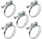 Pisces Double Wire Hose Clips for 25mm Hose (5 Pack)