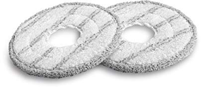 MAXXMEE Bodentuch 2er-Set | für den Akku-Rotationsmopp | Wiederverwendbar | Ideal für Fast alle glatten Böden, auch Holzfußböden [Weiß]