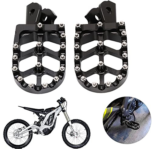 Motorrad Fußrasten Fußrasten Fußstütze Fußpedale Rests CNC für CRF150F CRF230F 03-19 Sur Ron Schwarz