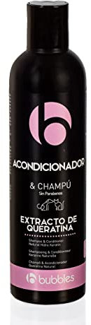 Bubbles Konditionierendes 2-in-1 Hundeshampoo mit Hydro Keratin 250 ml