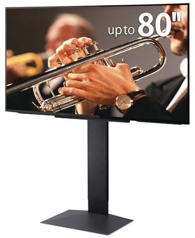 WALL V3 High Type | Japanischer Eleganter 32-80 Zoll Universal Wand TV-Ständer, verstellbare Halterung, kein Bohren | Satin Schwarz