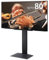 WALL V3 High Type | Japanischer Eleganter 32-80 Zoll Universal Wand TV-Ständer, verstellbare Halterung, kein Bohren | Satin Schwarz