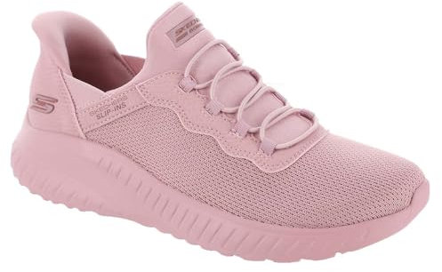 Skechers Women's Bobs Sport Squad Chaos Slip-Ins Rose Low Top Sneaker Shoes 11