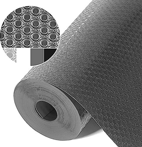 Origuuds Schubladenmatte, Eva-Material Wasserdichtem Schubladenauskleidung Antirutschmatte Kühlschrankauskleidungen Nicht Klebende für Küchenschränke Schubladen Schrank (Grau/60cm x 600cm)