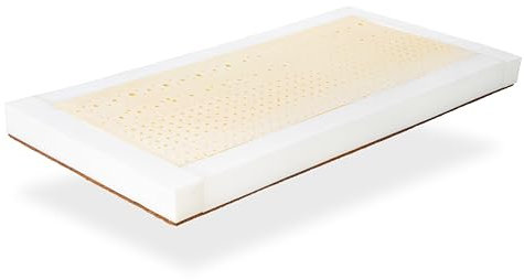 DORMISSIMO Latexmatratze 67x137 Höhe 11 cm, 100% Latex und Kokosnuss. Abnehmbarer. 100% Bio-Stoff