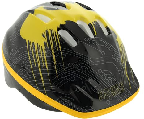 Batman M003212 Schutzhelm für Kinder, Größe 52-56 cm, schwarz
