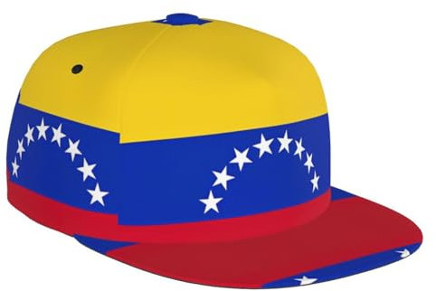 Fish and Shark - Gorra ajustable de perfil medio, gorra de béisbol, mochila a presión, Bandera de Venezuela, talla única