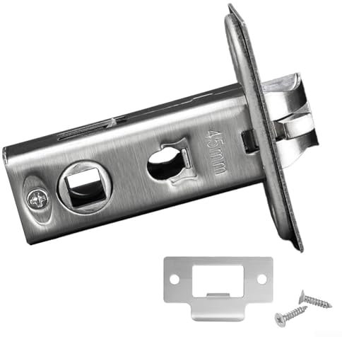 Cerrojo de embutir de alta calidad para un funcionamiento suave, fácil instalación, cerradura de puerta de baño (45 mm)