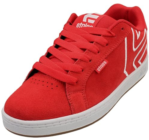 Etnies Herren Fader Skate Shoe, RED/White/Gum, 42.5 EU