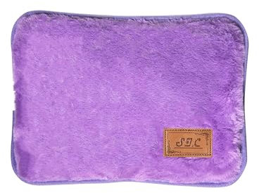 S.I.C Borsa Acqua Calda Elettrica 500W in Peluche Premium| Riscaldamento Rapido & Calore fino a 3-4 Ore| Spegnimento Automatico (75°C)| Benessere Muscolare e Comfort Lombare