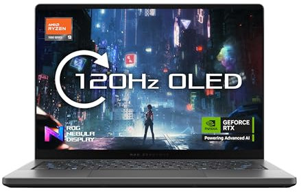 ASUS ROG Zephyrus G14 GA403UP 14.0 3K 500nits 120Hz OLED Gaming Laptop (AMD Ryzen 9 270, NVIDIA GeForce RTX 5070 Graphics, 32GB RAM, 1TB PCIe SSD, RGB Backlit Keyboard, Windows 11)