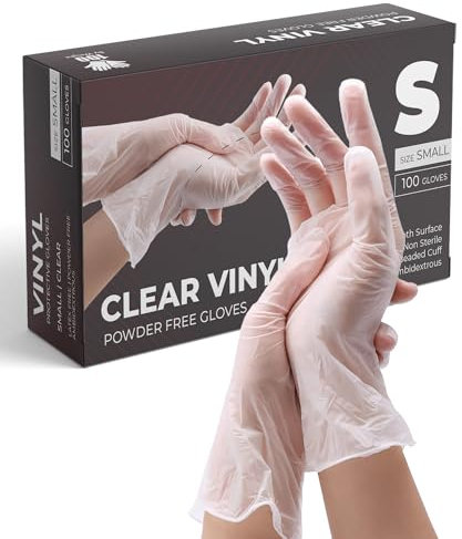 eatasty Vinyl Multi-Purpose Clear Gloves, Powder Free, Disposable, 1000 Pack