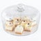 Tel Charme * Cúpula de cristal para tartas de 11 pulgadas, cúpula redonda para tartas, cubierta transparente para soporte de tartas y tablas redondas para servir
