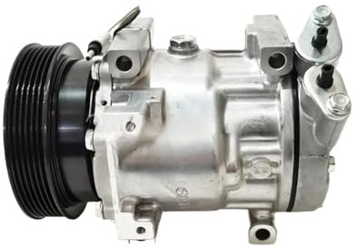 OGHF Compresor de aire acondicionado 7V16 compatible con Renault Kangoo Clio II y Chevrolet Estate 1.5L. Reemplazo de bomba de enfriamiento de aire acondicionado. Compatible con 926000097R, 926006229R