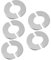 HOMSFOU 5 pièces Couvercles Muraux Acier Inoxydable Lot de Accessoires pour Tuyaux Cache Trou de Mur Décoration et Protection pour Conduits Eau Gaz et Radiateurs