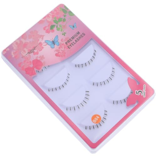 Faux Cils Inférieurs 10 Paires en Fibre, Bande Fine Noire | Regard Flou, Usage Personnel ou Salon, Pose Facile, Style Mode, pour Femmes, Effet Allongeant