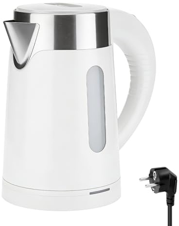Behogan 0,8L Wasserkocher Edelstahl Klein: Reisewasserkocher, 5 Minuten Schnelles Kochen Elektrischer Wasserkocher, wasserkocher reise für Tee Kaffee Babymilch, Automatische Abschaltung (Weiß)