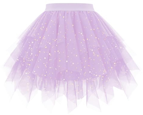 OBBUE Damen Karneval Tüll Rock 1950er Rockabilly Tütü | Petticoat Unterrock, Ballett Tütüs, Halloween Kostüm, Festivals Christmas Partei Tüllrock, Abschlussfeier, Tanzrock