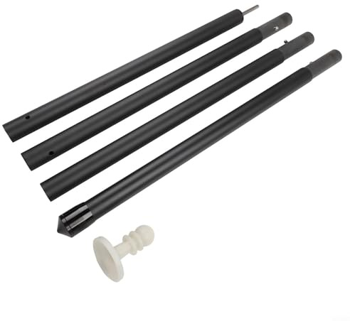 Carbon Fiber Camping Poles for Tarp and Canopy Shelters for multi Section Adjustable Rods for Outdoor Adventures (1.7 meters)