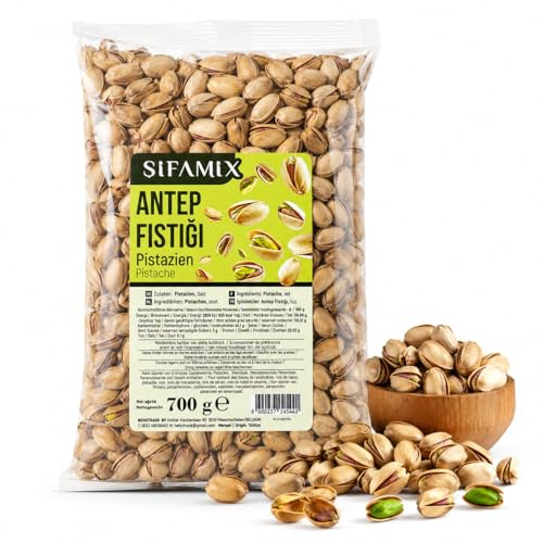 Pistacchio Antep di Gaziantep, Turchia, 700 g, pistacchio tostato e aperto in buccia, tostato su fuoco a legna, leggermente salato, aroma caratteristico