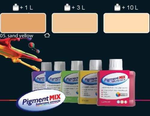 WALL PAINT COLOURANT PIGMENT PAINT COLOUR INTERIOR & EXTERIOR DYE (Sand Yellow)