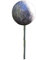 Jürgen Bocker Garten-Ambiente anthrazit Gartenstecker Rosenkugel 10 cm Edelstahl mit Granitlackierung Stab 80 cm, BS 100 040