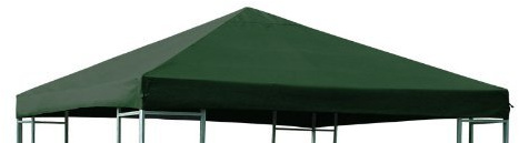 FRG Ersatzdach für Pavillon 3x3 Meter dunkelgrün, wasserdicht