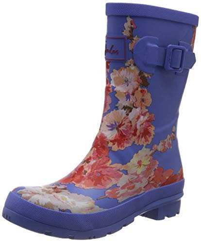 Joules Molly Welly Shoes, Stivali di Gomma Donna, Blu (Blue Floral Bluflrl), 36 EU
