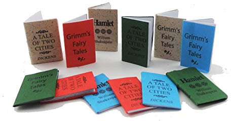 Melody Jane Puppenhäuser 12 Assorted Bücher Leere Seiten Studien Schule Zubehör