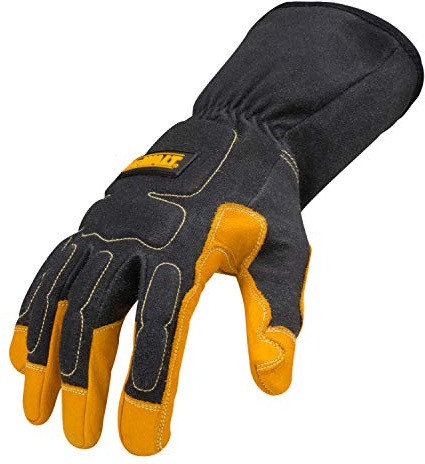 DEWALT Premium MIG/TIG Welding Gloves, Gauntlet-Style Cuff, Small
