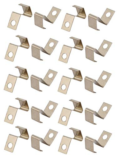 sourcing map 20Pcs AAA Batteries Metal Battery Spring Contact Plate Replace for Remote Control Battery Charger