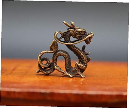 3 Cm Chinois Dragons Zodiac Vintage Amulet Animal Pendentif Petit Figurines Ornements