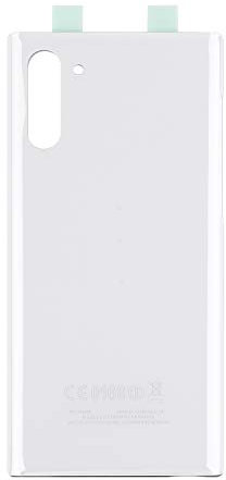 Vvsialeek Copribatteria compatibile con Samsung Galaxy Note 10 Note10 SM-N970F SM-N970U SM-N9700 bianco retro in vetro