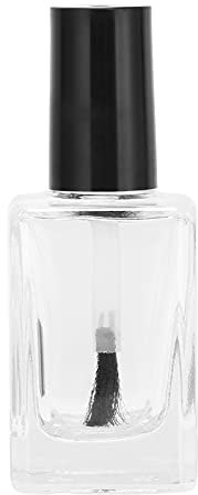 Dioche Nail Polish Bottle, Transparent Empty Nail Polish Bottle with Cap Brush, Clear Nail Polish Container, Nail Varnish Bottles for Nail Art Sample 10ml