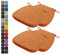 Kimgull 4er Set Stuhlkissen mit Bändern Bequeme Waschbare Rutschfestes Sitzkissen Ideal für zu Hause und Gartendekoration, viele Farben und Größen zur Auswahl (43x42x5CM Orange)