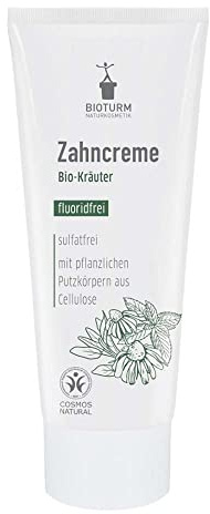 Bioturm Zahncreme, Kräuter ohne Fluorid, 75ml (5 x 75ml)