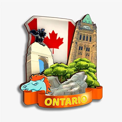 Ontario 621 Kühlschrankmagnet, Holzkollektion, 3D-Holz, handgefertigt, Reise, Stadt, Souvenirs, Kühlschrankmagnet, Heimdekoration, Geschenk