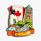 Ontario 621 Kühlschrankmagnet, Holzkollektion, 3D-Holz, handgefertigt, Reise, Stadt, Souvenirs, Kühlschrankmagnet, Heimdekoration, Geschenk