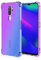 WILLIS Funda para OPPO A9 2020, Carcasa Protectora de Color Degradado Transparente, 6.5 Case para Teléfono Anticaída y Antiarañazos Azul PúRpura