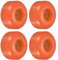 PATIKIL 4 Stück 52mm Longboard Rollen Skateboard Rad Straße Rollen für Skateboards Cruiser Räder Ersatz 95A Orange