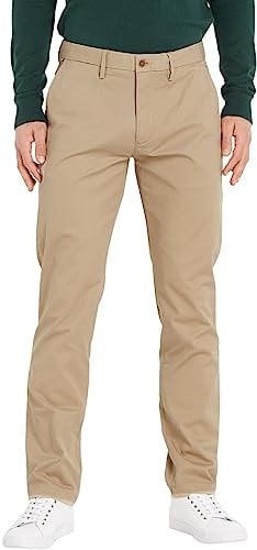 Tommy Hilfiger Herren Hose Core Denton 1985 Pima Cotton Chino, Beige (Batique Khaki), 30W/32L