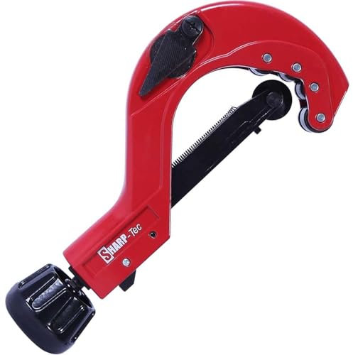Sharp-tec Coupe-tuyau Réglable pour Tubes de 7 à 63 mm, Tranche de Tuyau pour Couper des Tuyaux en Cuivre PVC Plastique Aluminium CT-206-3