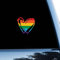 LGBT-Auto-Aufkleber, Pride Parade, Stolz, Herz, Lgbtq, Regenbogen-Vinyl-Aufkleber für Autos, LKWs, Pansexuell, LGBTQ, Autoaufkleber, 27,9 cm
