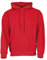 Fruit of the Loom Classic Kapuzen-Sweat + GRATIS MyShirt Stoffbeutel, Farbe:rot + GRATIS MyShirt Stoffbeutel, Größe:M