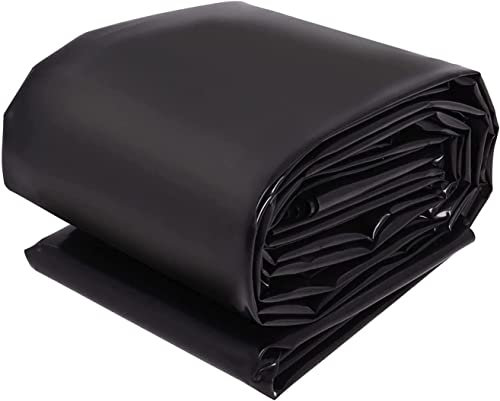 HDPE Teichfolie 1x2m 2x2m 3x7m 4x4m 5x5m 6x9m 8x10m 10x12m, Schwarz Teichfolien, Flexibel Gartenteiche Dichtungsfolie Teichmembran Folie für Fischteiche, Brunnen, Wassergarten und Wasserfall (11*11m)