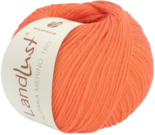 LANA GROSSA Landlust Alpaka Merino 160 | Klassisch verzwirntes Garn aus Merino & Alpaka | Handstrickgarn aus 50% Schurwolle & 50% Alpaka (Baby) | 50g Wolle zum Stricken & Häkeln | 160m Garn FB 438